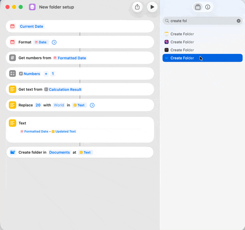Step 4: Creating first-level nested folders