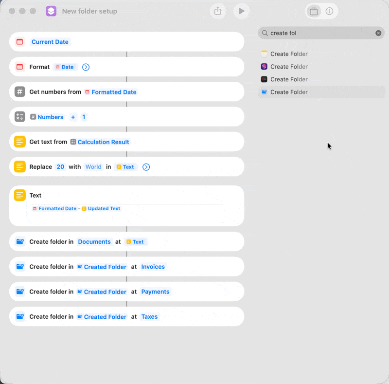 Step 4: Creating second-level nested folders